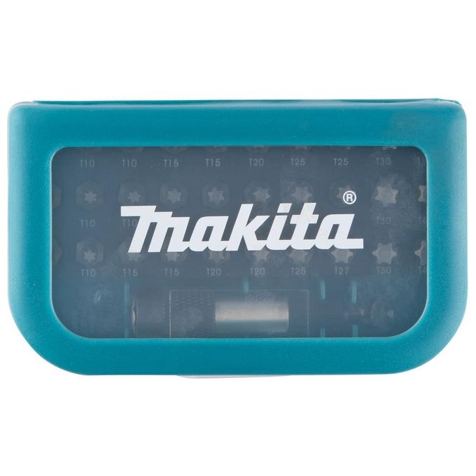 Makita P-73352 Set Inserti Torx 31 Pezzi attacco 1-4'' T7 T8 T9 T10 T15 T20 T25 T27 T30 T40 con Portabita Magnetico