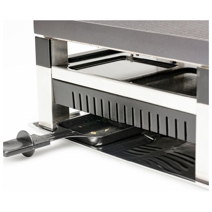 Solis 97756 Tavola Grill 5 in 1 1020 W Piastra Reversibile Antiaderente 4 Persone colore Nero Argento