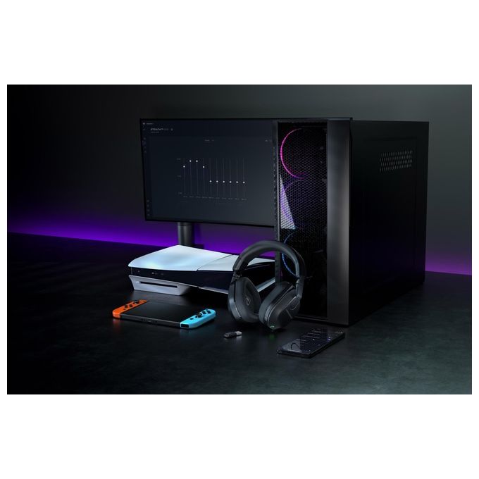 Turtle Beach TBS-3102-05 Stealth 600 Auricolare Gaming Wireless con Driver 50 mm Batteria 80h Bluetooth 5.2 per PS5 PS4 PC colore Nero