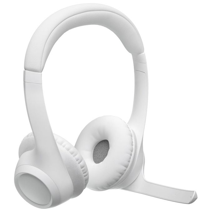 Logitech 981-001417 Zone 300 Cuffie a Padiglione Wireless Bluetooth 5.3 Microfono Cancellazione Rumore 20 ore autonomia colore Bianco