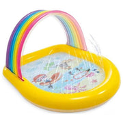 Intex 57156NP Rainbow Arch Spray Pool Piscina Gonfiabile per Bambini 84 L 147x130x86 cm colore Giallo