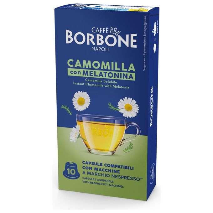 Borbone Confezione 10 Capsule Camomilla e Melatonina