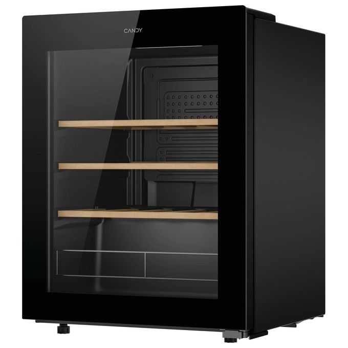Candy CWC023 DiVino Cantinetta Vini Libera Installazione 23 Bottiglie 62 L Classe G Wi-Fi Ripiani Legno Anti UV colore Nero