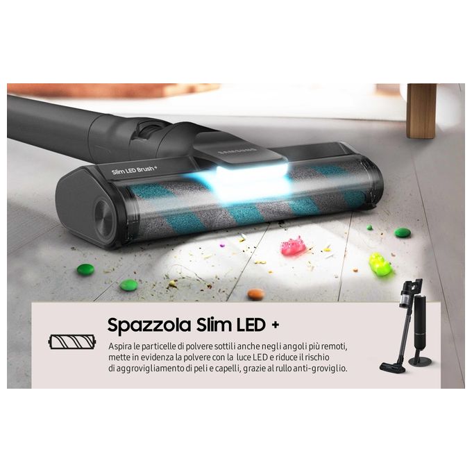 Samsung VS28C9784QK BESPOKE Jet AI Scopa Elettrica Senza Filo 280W autonomia 100 min colore Nero