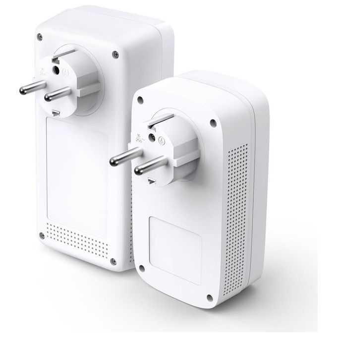 TP-Link TL-WPA1300PKITDE Kit di Networking Powerline Velocita' fino a 1300 Mbit-s Wi-Fi 5 3 Porte Gigabit Ethernet con Presa Integrata colore Bianco