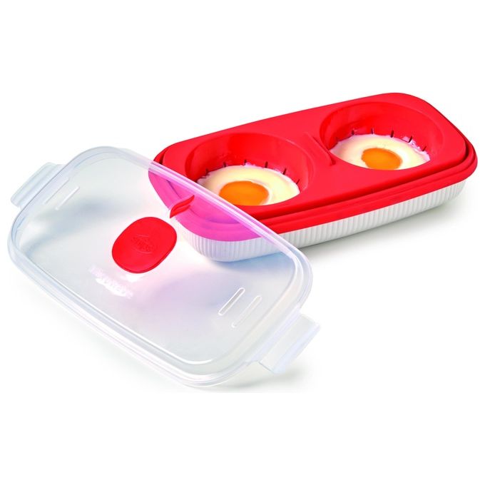 Snips 000848 Tempo Zero Contenitore Microonde Cuoci Uova Omelette Frittata 0,75 L senza BPA colore Bianco