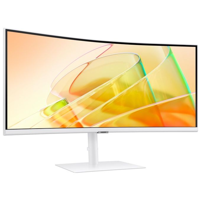 Samsung LS34C650TAUXEN ViewFinity S65TC Monitor PC 34'' WQHD 3440x1440 VA Curvo 1000R 100Hz 5ms 2x Thunderbolt4 HDMI DP colore Bianco