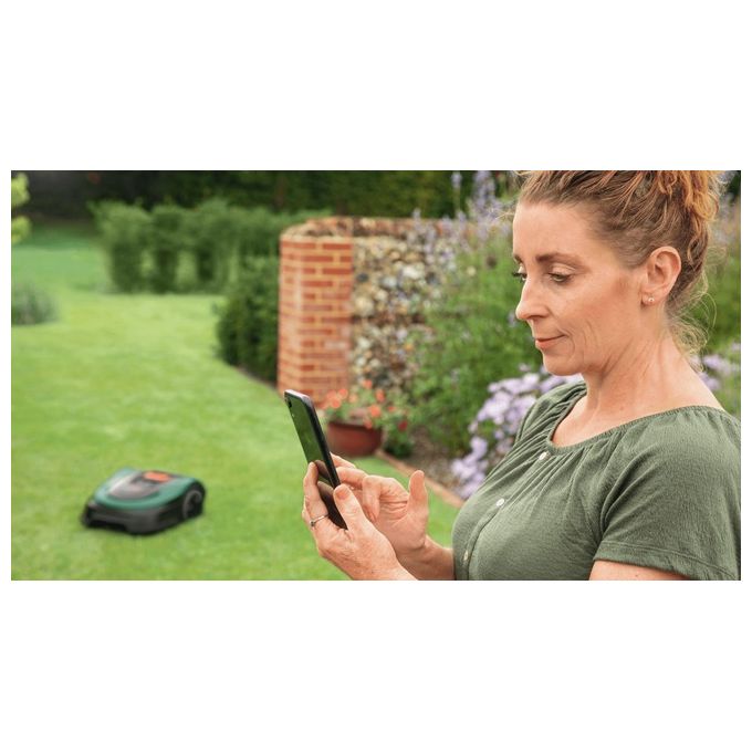Bosch 06008B0302 Indego S+ 500 Robot rasaerba fino a 500 m² batteria 18 V autonomia 60 min motore brushless colore Verde e Nero
