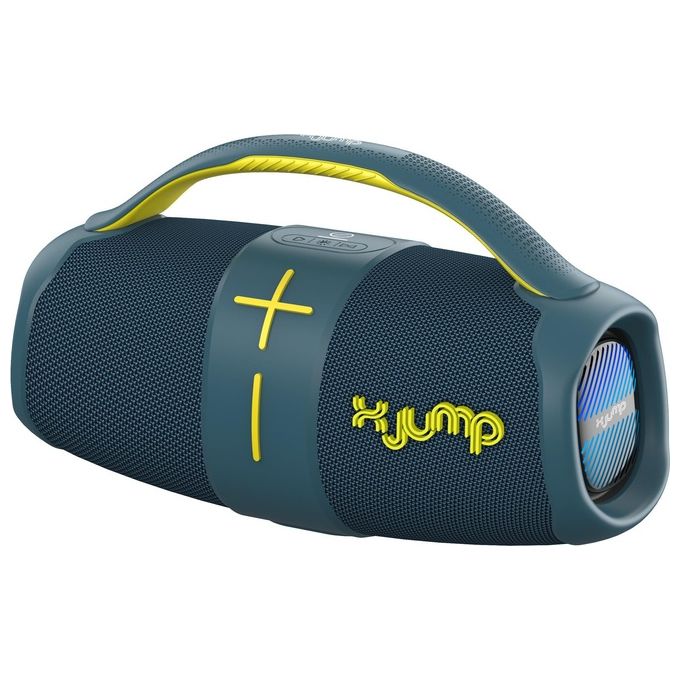 X JUMP XJ 120 Cassa Bluetooth Portatile 40W TWS IPX5 USB AUX Microfono Incorporato colore Blu