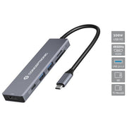 Conceptronic DONN23G Docking Station 6 in 1 USB 3.2 Gen 1 USB 3.0 x 2 100 W USB PD HDMI 4K 60Hz SD TF MicroSD colore Grigio