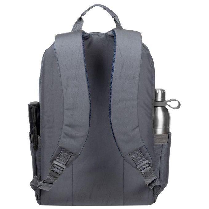 Rivacase 7561 Alpendorf Zaino per Laptop 16'' Scomparto Imbottito Tasche Organizzate Materiale Riciclato RPET colore Grigio