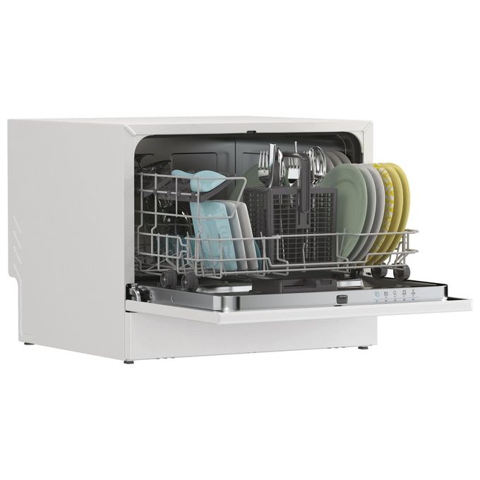 Candy CP 6E51LW RapidO Lavastoviglie Compatta 6 coperti Classe E 51 dB 5 programmi (44x55x50 cm) colore Bianco