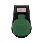 Rev Adattatore con Interruttore IP44 Nero-Verde