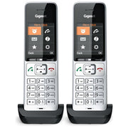 Gigaset L36852-H3061-R101 COMFORT 500HX duo Telefono cordless DECT con vivavoce e identificatore di chiamata colore Nero Argento