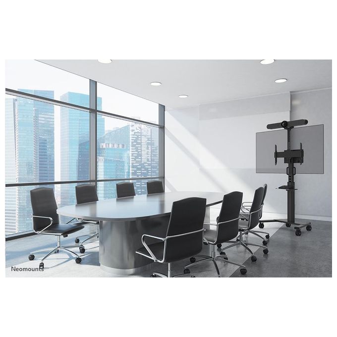 Neomounts FL50S-825BL1 MOVE Up Carrello TV Mobile 37'' 75'' 70 Kg Altezza Regolabile Certificato TÜV colore Nero