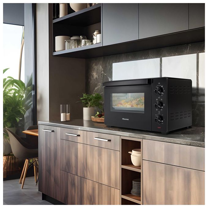 Hisense HOM30M Fornetto Elettrico 30 L 1600 W ventilato girarrosto 5 modalita' cottura colore Nero