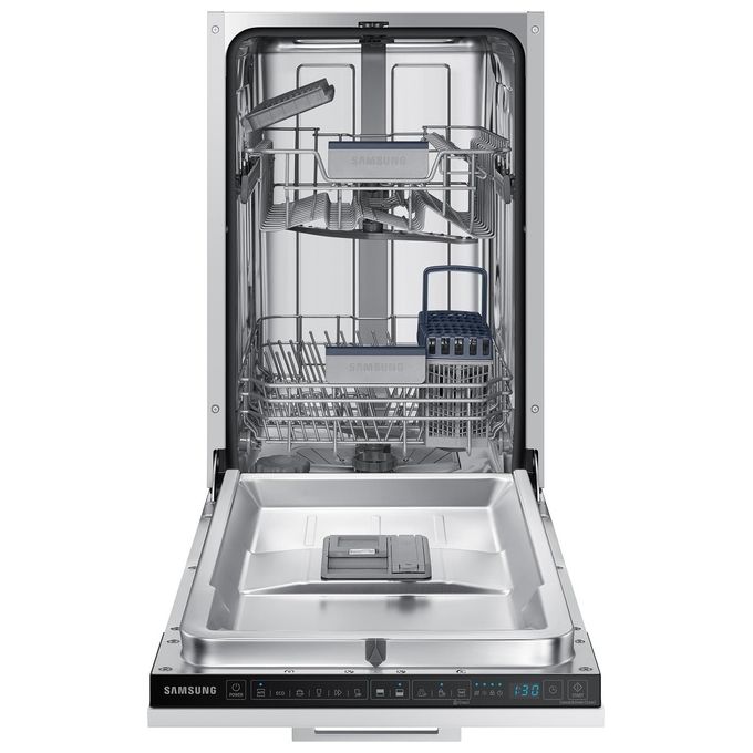Samsung DW50R4060BB Lavastoviglie Incasso Slim 9 coperti Classe E 44 dB AquaStop Auto Open (82x45x55 cm) colore Nero