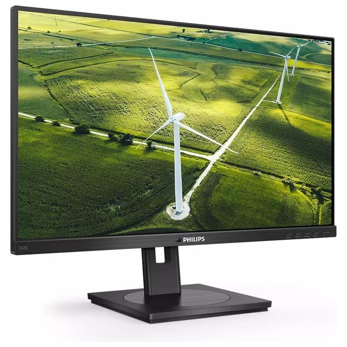 Philips 242B1G-00 Monitor PC 23.8'' IPS Full HD 1920x1080 75Hz 4ms Hub USB HDMI DisplayPort VESA colore Nero
