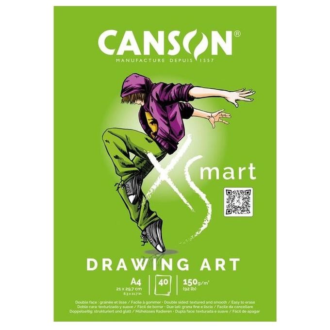 Canson Confezione 5 Carta Bianca 40 Fogli 150G-M2