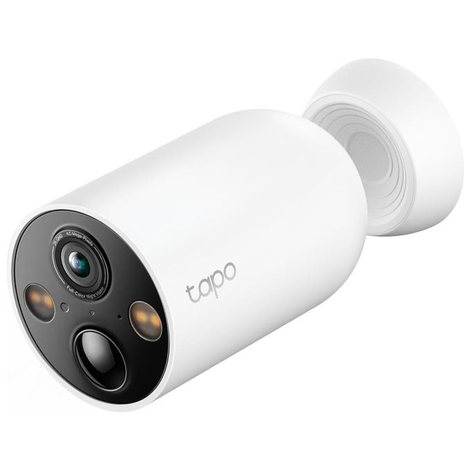 TP-Link TAPO C425 Telecamera WiFi Esterno 2K 4MP Batteria 10000mAh Base Magnetica Visione Notturna a Colori IP66 Audio Bidirezionale colore Bianco