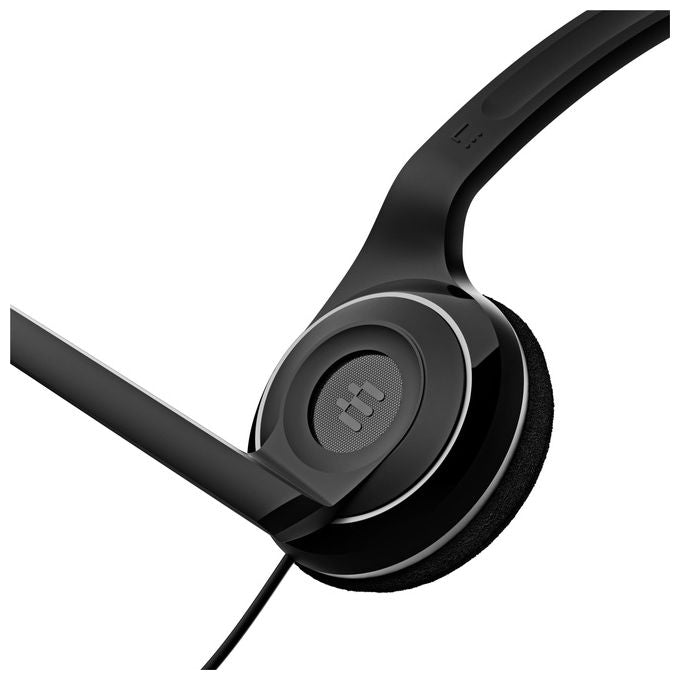 Epos PC 8 USB Cuffie On Ear Stereo con Microfono Noise Cancelling Connessione USB Controllo Volume e Muto In Line colore Nero