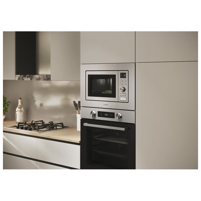 Candy CA20FMW7NG Wave 600 Forno a microonde da incasso 20 L 800 W Grill Scongelamento 8 livelli potenza colore Acciaio inox
