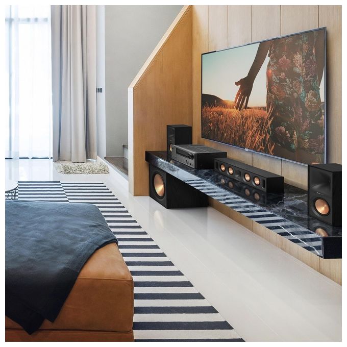 Klipsch 1071488 R-50PM Coppia di Diffusori Monitor Attivi Bluetooth Woofer 5,25'' Tweeter 1'' Alimentati 120 W SUB OUT colore Nero