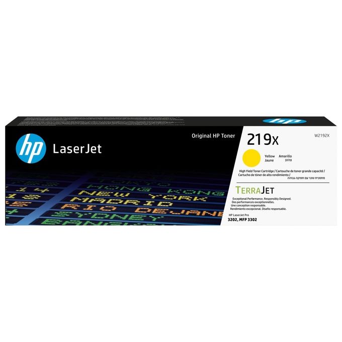 HP W2192X Toner Originale ad Alta Capacita' 2500 Pagine Compatibile con HP LaserJet Pro 3202 e 3302 colore Giallo