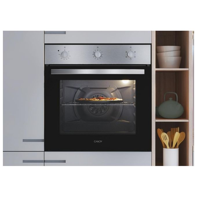 Candy FIDC X502IT Idea Forno da incasso Elettrico Ventilato 65 L Classe A 5 Funzioni Grill (60x60x60 cm) colore Nero Acciaio Inox
