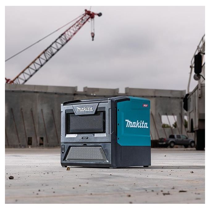 Makita MW001GZ Microonde Cordless 8 L 500 W con Display LED e Controllo Elettronico colore Nero Verde