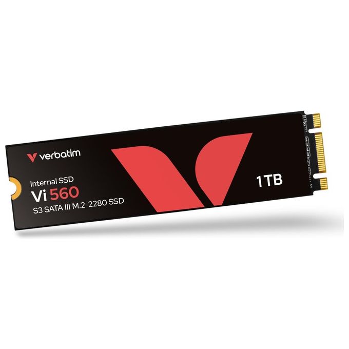 Verbatim 49364 Vi560 S3 SSD Interno 1 TB M.2 2280 SATA III 3D NAND Lettura 560 MB-s Scrittura 520 MB-s colore Nero