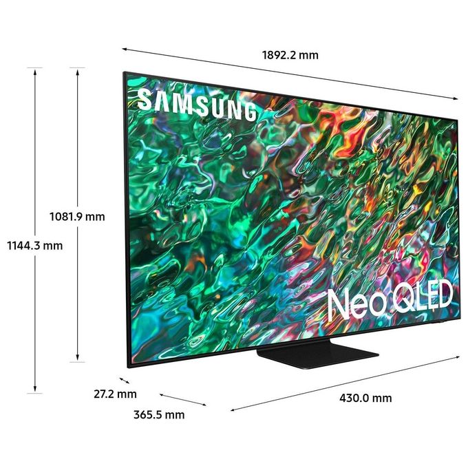 Samsung QE85QN90BATXZT Neo QLED Smart TV 85'' 4K Mini LED Quantum Matrix HDR Dolby Atmos Gaming Wi-Fi colore Nero