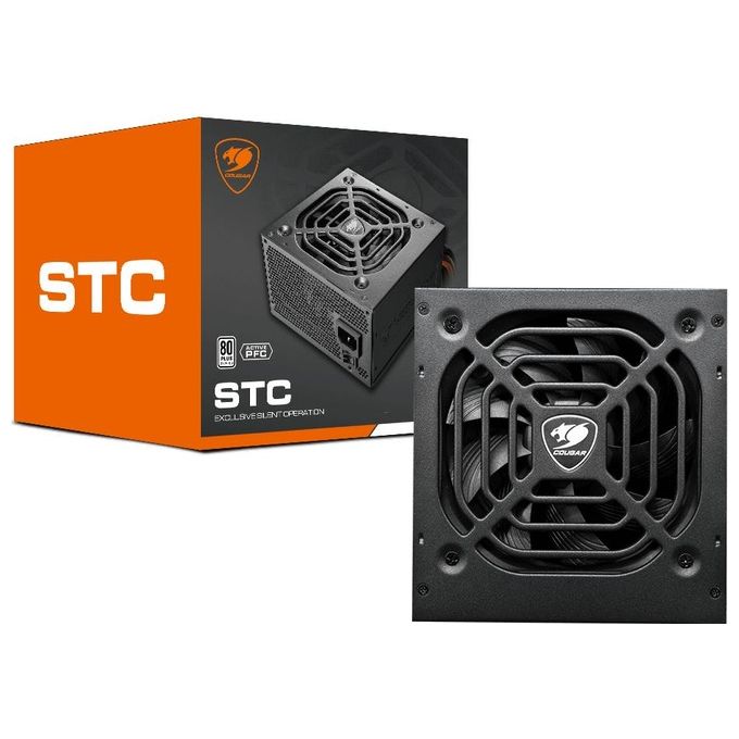 Cougar CGR-STC600 STC 600 Alimentatore PC ATX 600W 80 PLUS Active PFC 6 SATA 2 PCIe 120mm Fan Non Modulare colore Nero