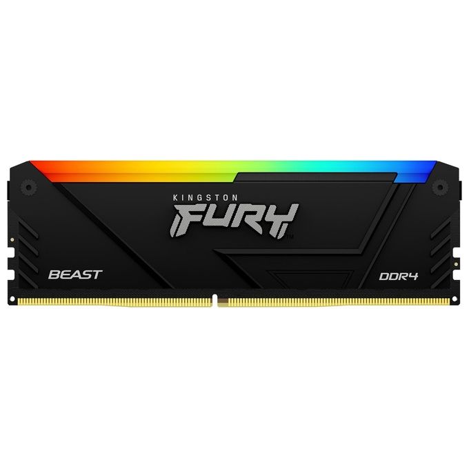 Kingston KF432C16BB2A-8 FURY Beast Memoria RAM DDR4 8GB 3200MT-s CL16 RGB colore Rosso-Verde-Blu