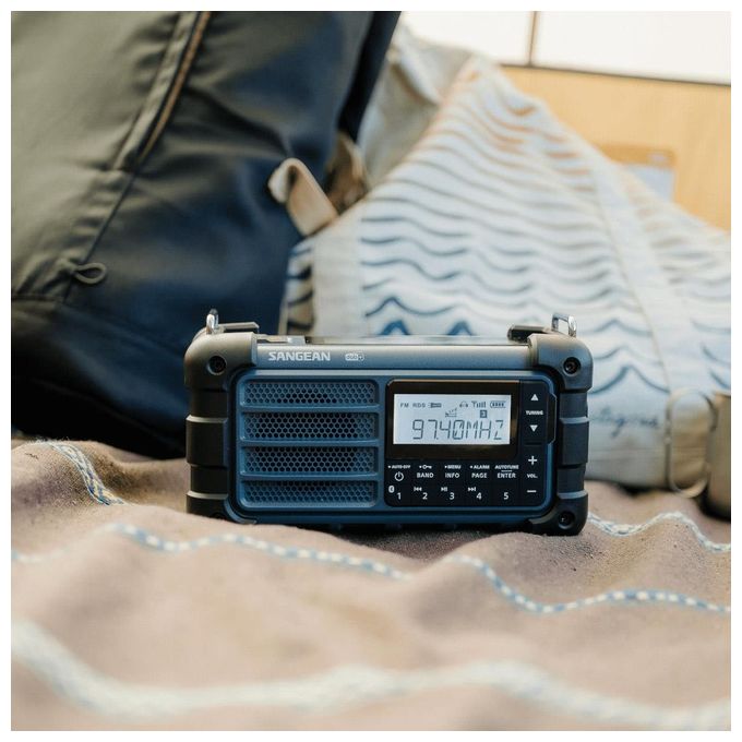 Sangean MMR-99DAB+ MMR-99 DAB Radio Portatile Digitale con DAB+ FM Bluetooth 5.0 IP55 colore Ocean Blue