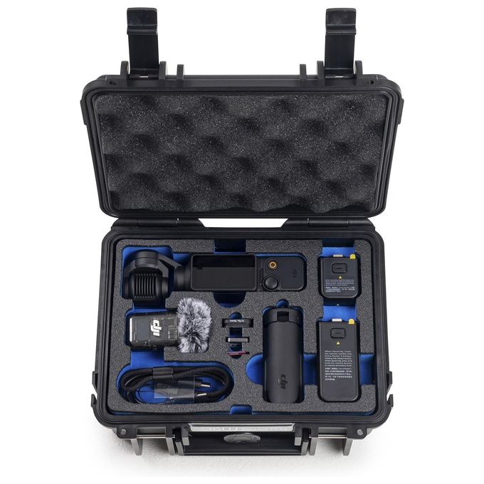BandW PP.23.B.POCKET3 Outdoor Case Tipo 500 per DJI Osmo Pocket 3 Impermeabile IP67 Antipolvere Antishock colore Nero
