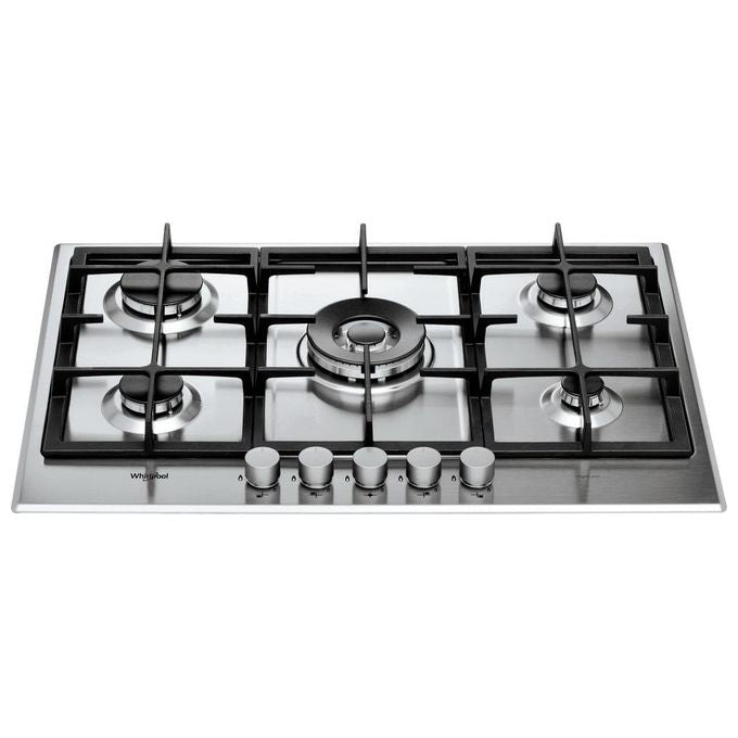 Whirlpool GMR 7522-IXL Piano Cottura a Gas 5 Zone iXelium Griglie in Ghisa 73 cm Acciaio Inox