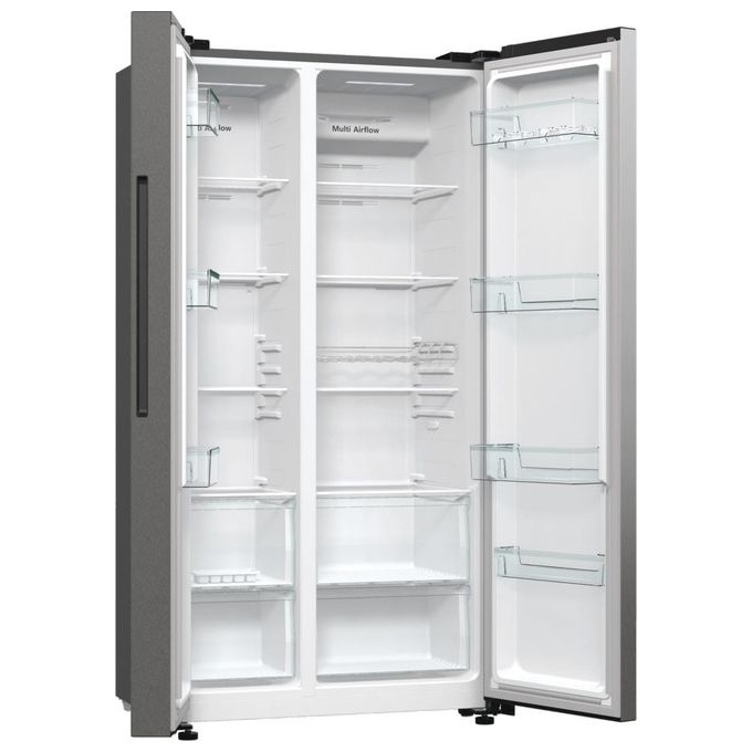 Hisense RS711N4ACE Frigorifero Side by Side 550 L 178,6 cm Classe E 38 dB Total No Frost Inverter (178,6x91x64,3 cm) colore Inox