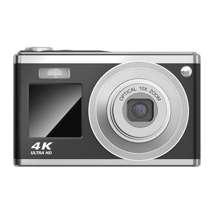 AgfaPhoto DC9200BK Realishot Fotocamera Compatta 24 MP Zoom Ottico 10x Video 4K Doppio Schermo Stabilizzazione Immagine colore Nero