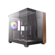 Antec 0-761345-10137-0 CX800 Wood Mid Tower Gaming Case con Vetro Temperato 270° e Ventole ARGB Preinstallate colore Nero