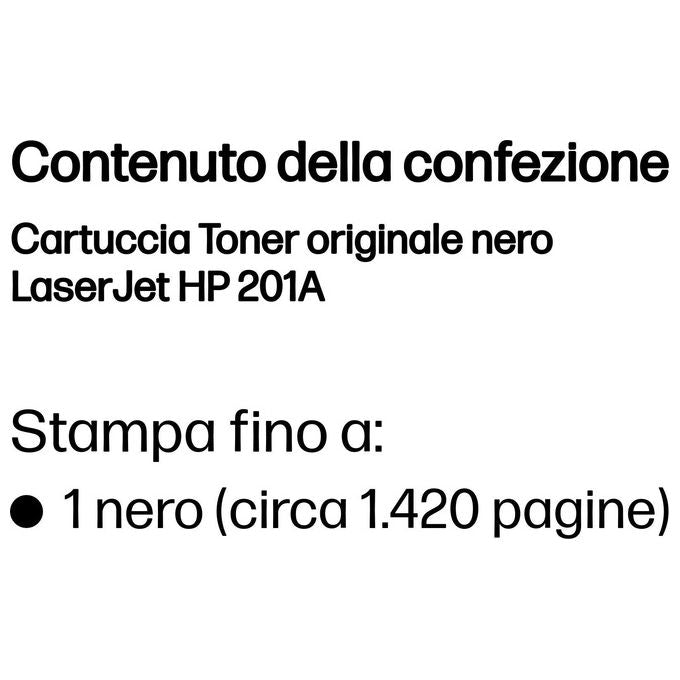 HP 201A Nero originale LaserJet cartuccia toner ( CF400A ) per Color LaserJet M277dn, M277dw, Color LaserJet Pro M252dn, M252dw, M252n, M277dw, M277n