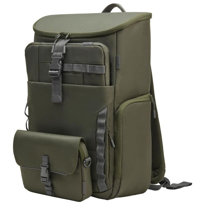 HP 9J4C1AA Zaino Modulare per Laptop 15.6'' 3 in 1 27L Resistente all'Acqua Tasca RFID colore Grigio Verde