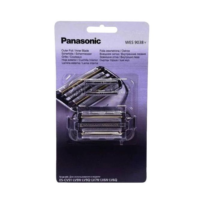 Panasonic WES9038Y1361 Combo Pack Testina di Ricambio Rasoio Elettrico ARC5 5 Lame Acciaio Inox ES-LV9Q ES-LV6Q ES-CV51