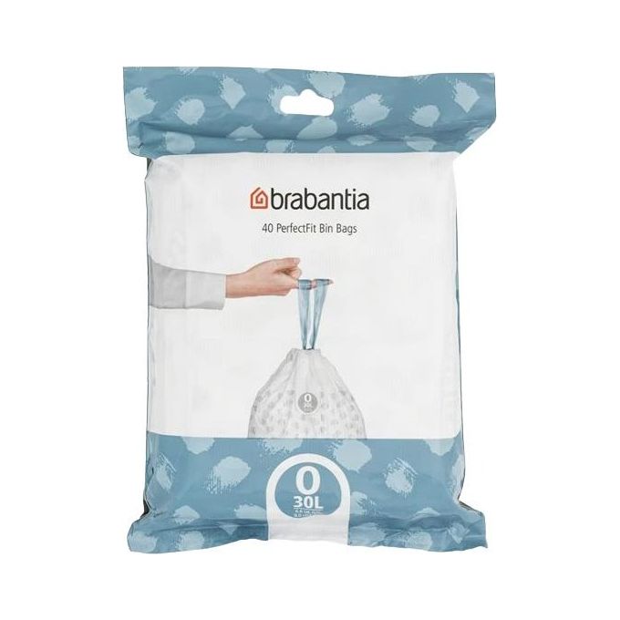 Brabantia PerfectFit Sacchi Immondizia Tipo O 30 Litri 40 Pezzi
