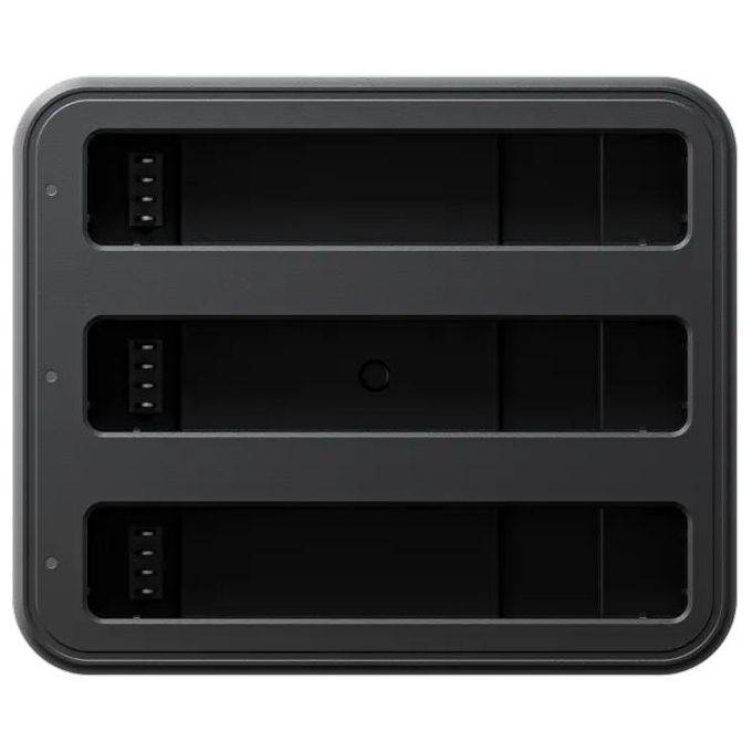 Insta360 CINSBBMJ Caricatore Rapido per 3 Batterie USB-C con Ricarica PD 43 Minuti per Carica Completa colore Nero