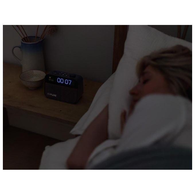 Pure 252448 Moment Radiosveglia DAB+ FM Bluetooth 5.3 Rumore Bianco Luce Alba 5W colore Nero