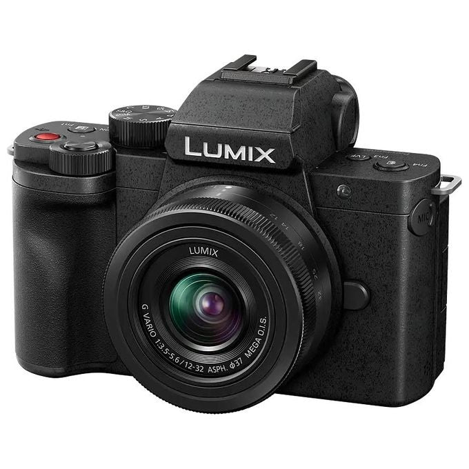 Panasonic DC-G100DKEG-K Lumix G100D Fotocamera Mirrorless 20.3 MP Sensore Micro Four Thirds 4K Video Touchscreen Orientabile Mirino OLED colore Nero