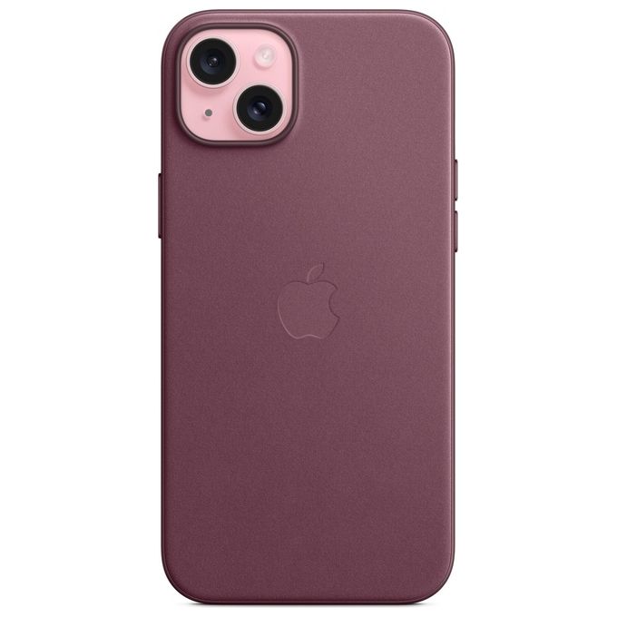 Apple MT4A3ZM-A Custodia MagSafe in tessuto FineWoven per iPhone 15 Plus colore Gelso