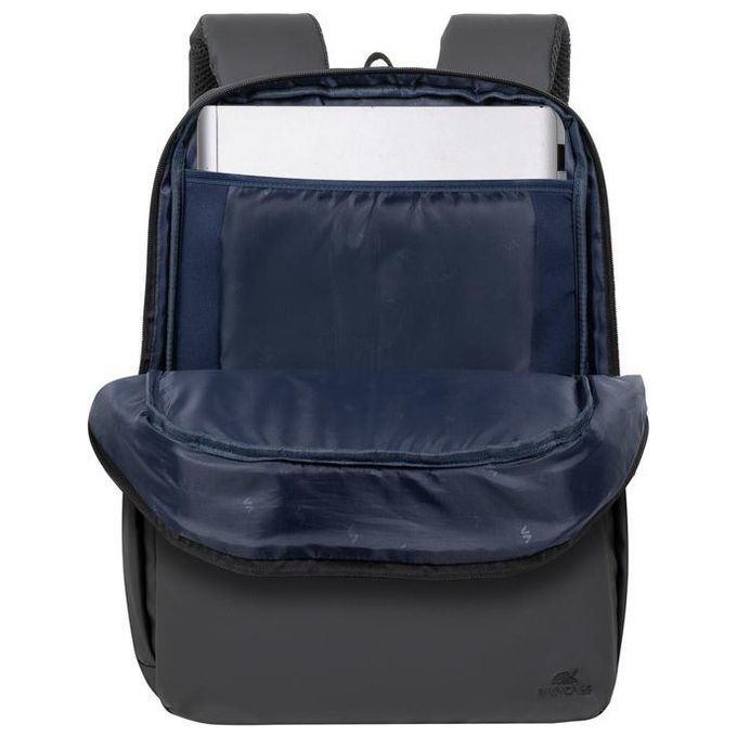 Rivacase 8435 BLACK ECO BACKPACK Tegel Zaino per Laptop fino a 15.6'' con Materiale Riciclato RPET Impermeabile colore Nero