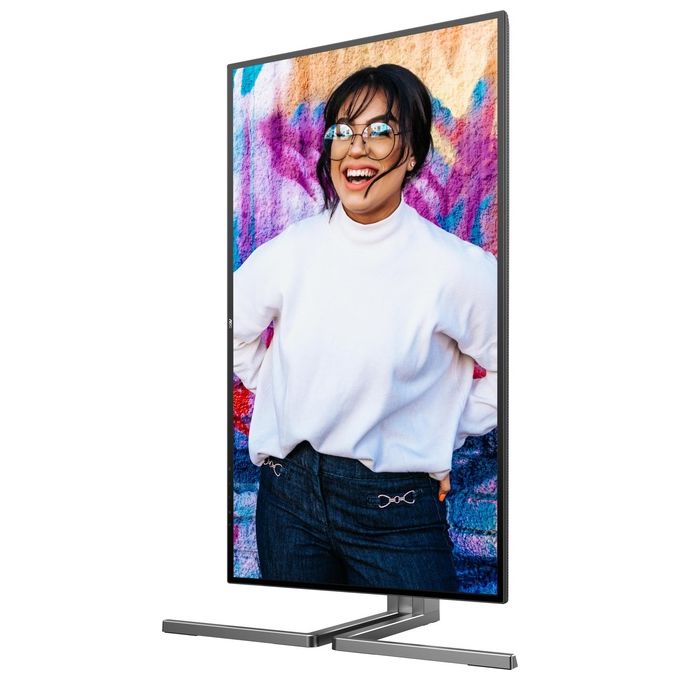 AOC U27U3CV Monitor 27'' UHD 3840x2160 Nano IPS 60Hz HDR400 Altezza Regolabile HDMI2x DP1x USB Hub Speaker colore Nero-Argento